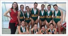 El Sincro Sevilla y el Círculo Mercantil vencen en el Campeonato de Andalucía alevín e infantil de natación sincronizada