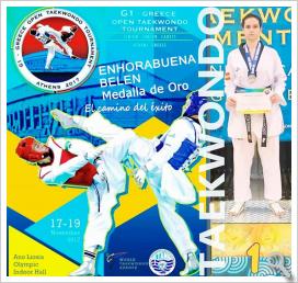 Oro del Taekwondo andaluz en Grecia