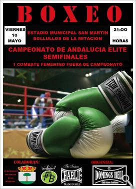 Cartel del Campeonato de Andalucía de Boxeo