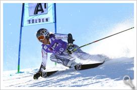 Carolina Ruiz en la primera prueba de la Copa del Mundo de esquí alpino, el Gigante de Soelden