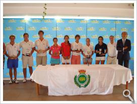 Jugadores premiados en Golf Novo Sancti Petri