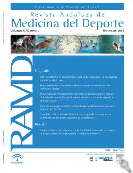Revista Andaluza de Medicina del Deporte. Vol. 6, núm. 3 (septiembre 2013)