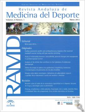 Revista Andaluza de Medicina del Deporte. Vol 6, núm 1 (marzo 2013)