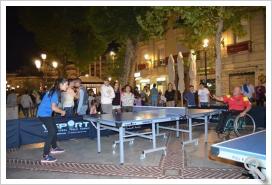 Éxito de participación en la Noche en Blanco del Club de Tenis de Mesa Ciudad de Granada