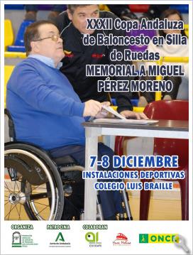 Cartel de la XXXII Copa Andaluza de Baloncesto en Silla de Ruedas