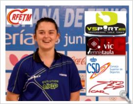 ANA GARCIA Campeona de España en las categorías de Individual Juvenil y Sub23 de Tenis de Mesa.