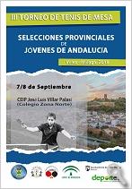 CARTEL TORNEO DE SELECCION PROVINCIALES DE JOVENES DE ANDALUCIA