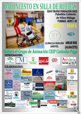 Cartel 7ª Jornada de Liga Nacional BSR (Clínicas Rincón Amivel – Amiab BSR Albacete)
