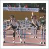 Prueba de vallas masculina en el campeonato de España de atletismo de selecciones autonómicas cadete