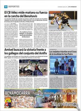 PREVIA DEL CLÍNICAS RINCÓN AMIVEL EN EL COMARCAL 30/01/2015