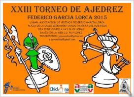 XXIII Torneo de Ajedrez "Federico García Lorca " 2015.