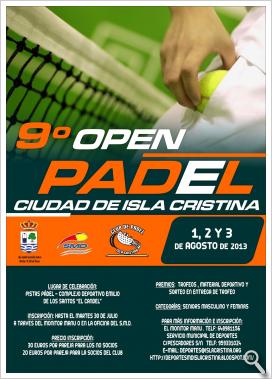 9º Open de Pádel Ciudad de Isla Cristina 