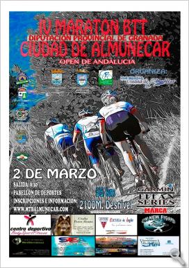 Cartel IV Maratón BTT Ciudad de Almuñécar