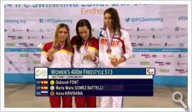 Marta Gómez Battelli, subcampeona de Europa de natación adaptada