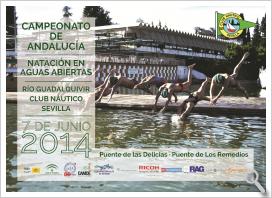 Cartel Campeonato de Andalucía de natación en aguas abiertas