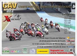 Cartel del Campeonato de Andalucía de Velocidad 2013