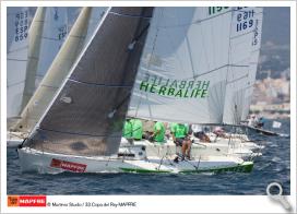 Podio para el J/80 Herbalife en la 33 Copa del Rey Mapfre 