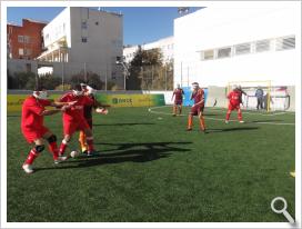 Copa de Andalucía de futbol B1 en el Centro de Recursos Educativos de la ONCE en Sevilla 