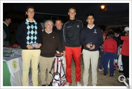 Algunos de los ganadores masculinos en Doña Julia Golf Club