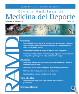Revista Andaluza de Medicina del Deporte. Vol 4, nº2