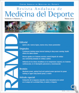 Revista Andaluza de Medicina del Deporte. Vol 5, nº1