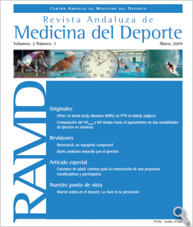 Revista Andaluza de Medicina del Deporte. Vol 2, nº1