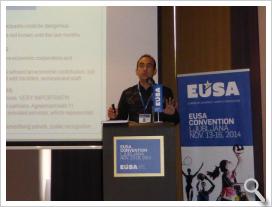 La Universidad de Almería expone como buenas prácticas la organización del Cto. Europa Universitario de Futbol 2013 en la Convención EUSA celebrada en Ljubljana