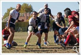 Imagen de un encuentro del Universidad de Granada de rugby masculino