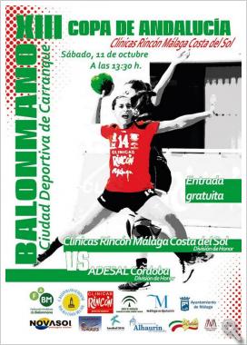 Clínicas Rincón y Adesal disputan la XIII Copa de Andalucía Femenina de balonmano