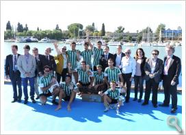 Los béticos se imponen por quinto año consecutivo en la regata de remo Sevilla-Betis