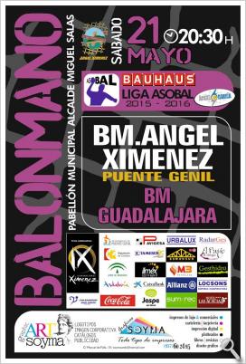 28ª Jornada Liga Asobal Bauhaus Balonmano; Sábado 21 de Mayo a las 20,30 horas; Ángel Ximénez- BM Guadalajara