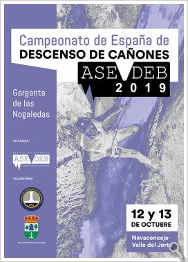 Cartel Descenso cañones 2019.