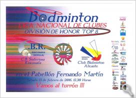 12ª Jornada Campeonato Nacional de Liga de División de Honor de Bádminton