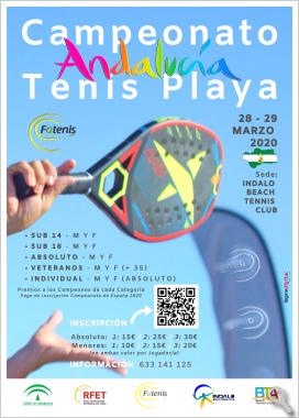 Cartel Oficial - Campeonato Andalucía Tenis Playa 2020
