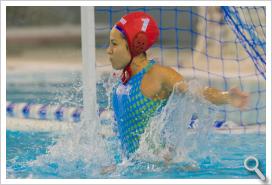 Clara de la Torre, durante un partido.