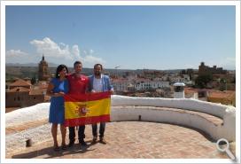 Recepción  en el Ayuntamiento de Guadix para despedir al deportista accitano José Manuel Ruíz