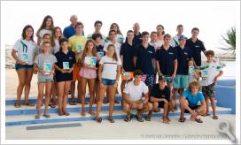 Foto de familia con los premiados Autor José Luis Samalea