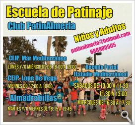 Clases #Patinaje Gratis en Almeria con las Jornadas de Puertas abiertas PatinAlmeria
