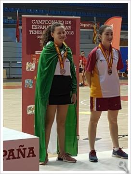 LUCIA LOPEZ EN EL PODIUM EN MURCIA