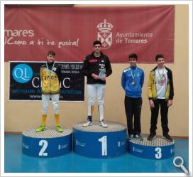 Podium Cadete Campeonato de Andalucía