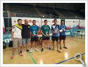 JOSE LOPEZ DELEGADO DE ALMERIA CON LOS GANADORES DE LA COMPETICION