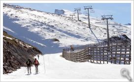 Sierra Nevada habilita en la pista El Águila el primer itinerario de esquí de montaña de la estación