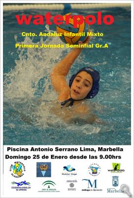 Waterpolo Campeonato Andaluz Infantil Mixto. Semifinal Grupo A 1ª Jornada