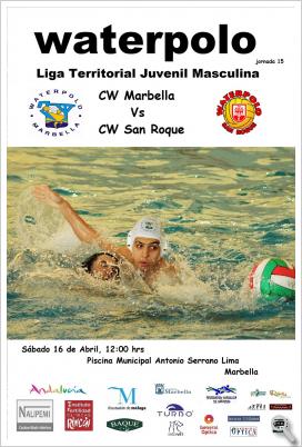Waterpolo Liga Territorial Juvenil Masc.   CW Marbella  Vs  CW San Roque