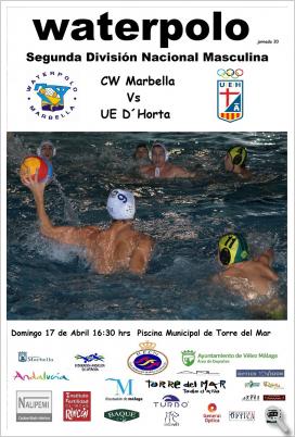 Waterpolo 2ª División Masculina  CW Marbella  Vs UE Horta