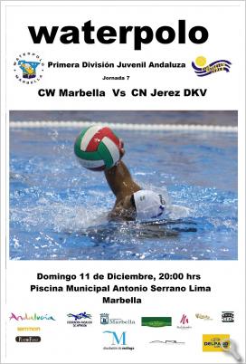 WATERPOLO. Primera División Juvenil Masculina Andaluza, Jornada 7  CW Marbella  Vs  CN Jerez