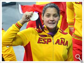 Lorena Miranda luce medalla con España.
