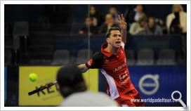 El jugador sevillano, en la final del Máster World Padel Tour.