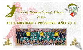 Postal de Navidad 15-16. Balonmano Ciudad de Antequera