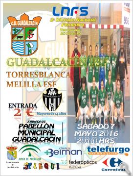 Último partido de la Temporada 2015/2016, Guadalcacín FSF contra el Melilla